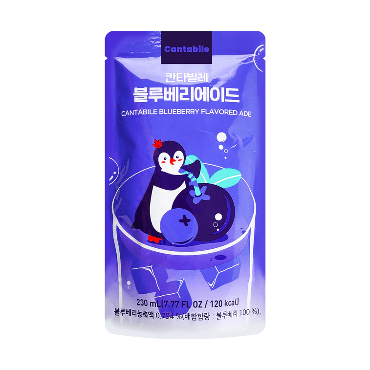 Cantabile Double Blueberry Ade 230ml Pouch Drink - Image 2