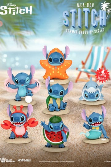 Lilo & Stitch assortiment figurines Mini Egg Attack Stitch summer dress up Series 10 cm