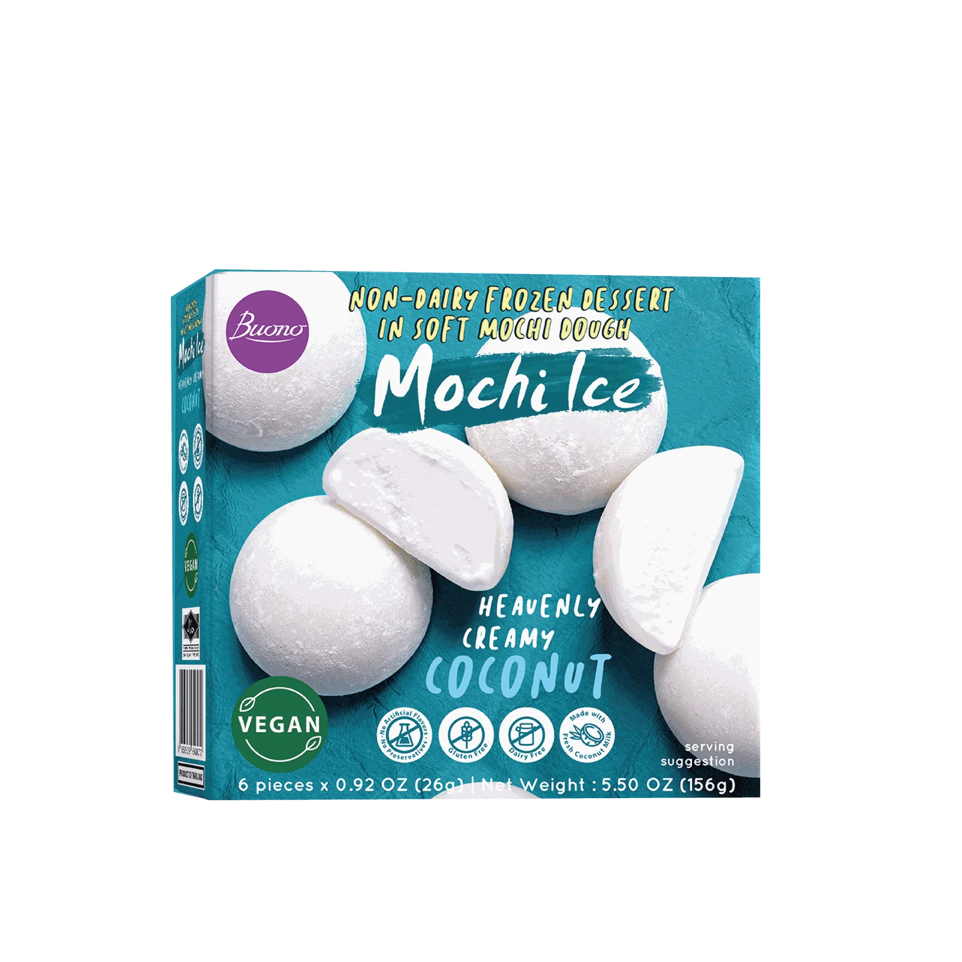Mochi Glacé Lait de Coco 156 GR - Image 2