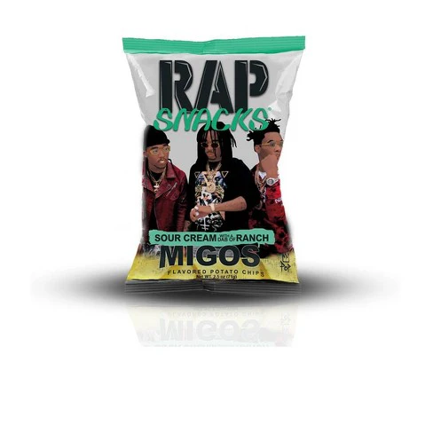 RAP SNACKS MIGOS CHIPS SOUR CREAM SAUCE RANCH